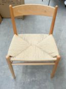 2 x Nielsen  Natural + Natural Cord Chair - Dimensions: 50(h) x 48(d) x 53(w) cm  - Brand New