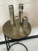 6 x Tall Mirrored Tea light Holder ER Branded - Ref:  - CL652 - Location: Altrincham WA14