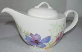 1 x VILLEROY & BOCH Mariefleur Teapot - Original RRP £93.90 - Dimensions (approx): H16 x W27cm -