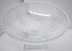 1 x BALDI 'Home Jewels' Italian Hand-crafted Artisan Large Round Clear Crystal Bowl *RRP £1,925*