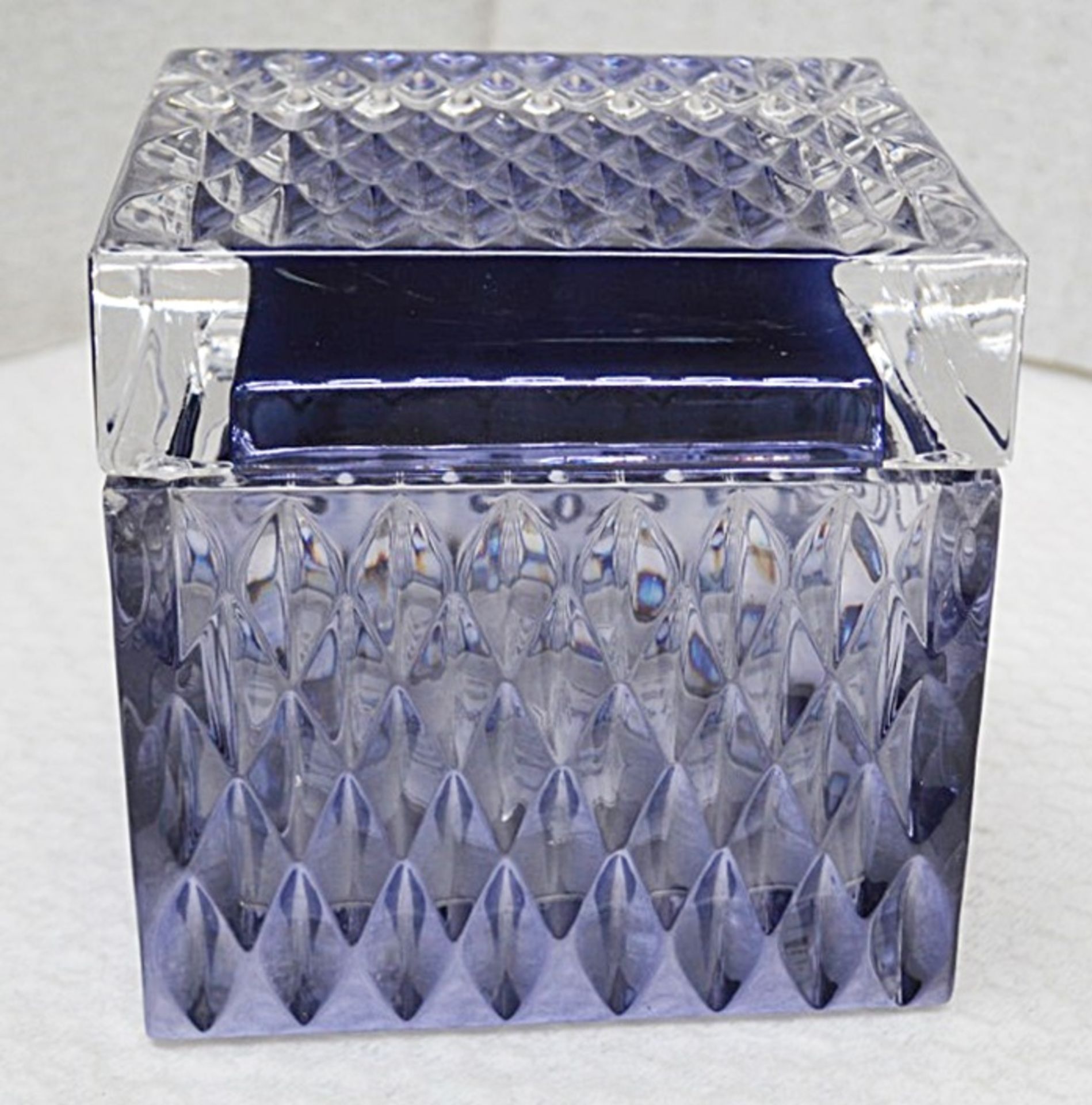 1 x BALDI 'Home Jewels' Italian Hand-crafted Artisan Perfume Box In Dark Blue Crystal - RRP £880.00 - Image 2 of 6