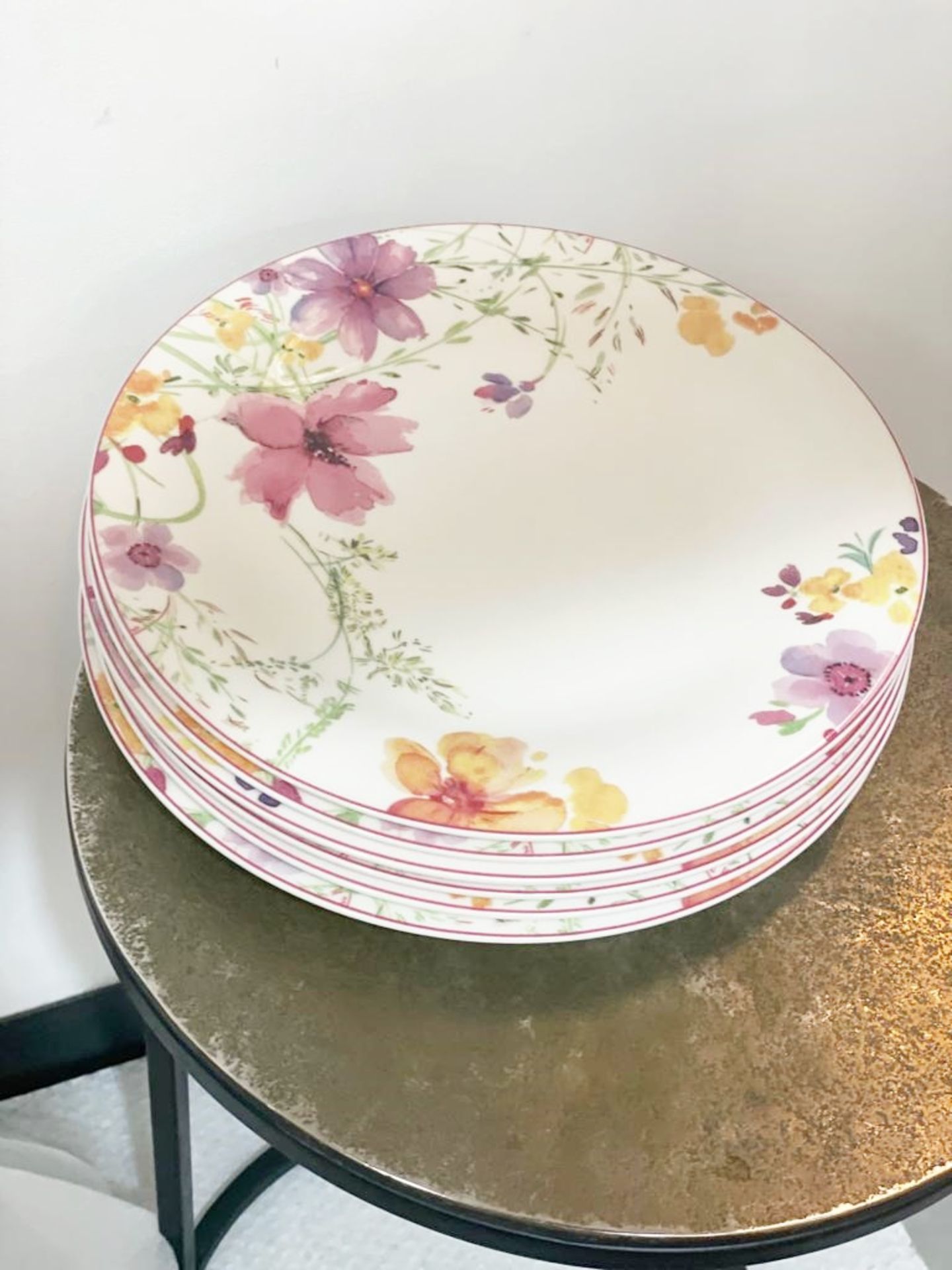 17 x Assorted Of Villeroy And Boch Floral Plates - Ref: AUR157  - NO VAT ON THE HAMMER - CL652 - - Image 4 of 5