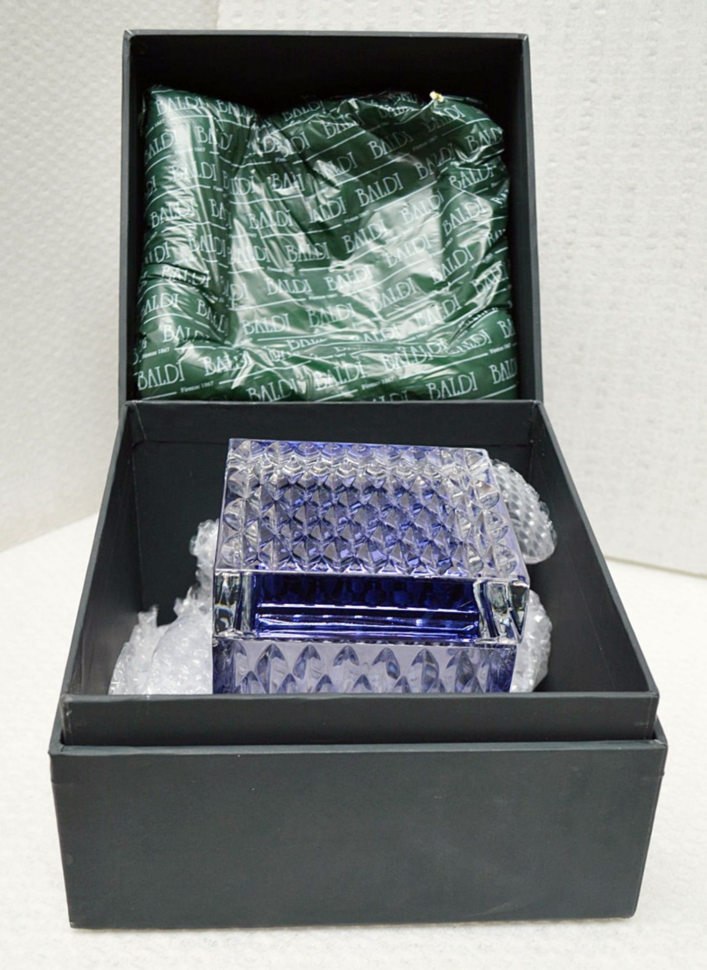 1 x BALDI 'Home Jewels' Italian Hand-crafted Artisan Perfume Box In Dark Blue Crystal - RRP £880.00 - Image 3 of 6