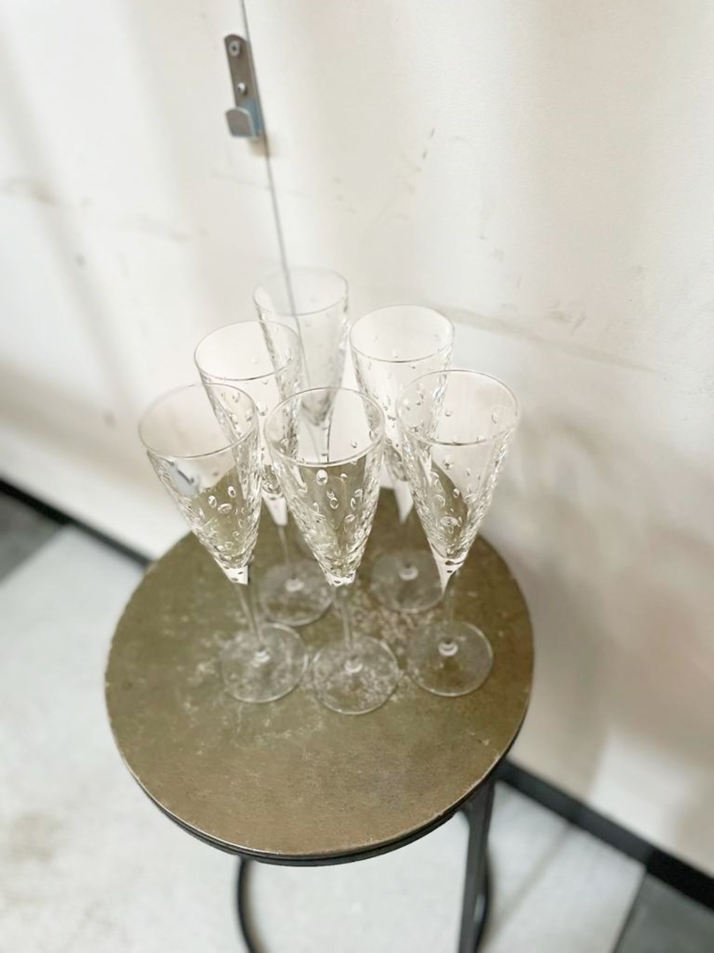 5 x Cristal Dural Champagne Flutes  - Ref: AUR151 - CL652 - Location: Altrincham WA14 - Image 2 of 3