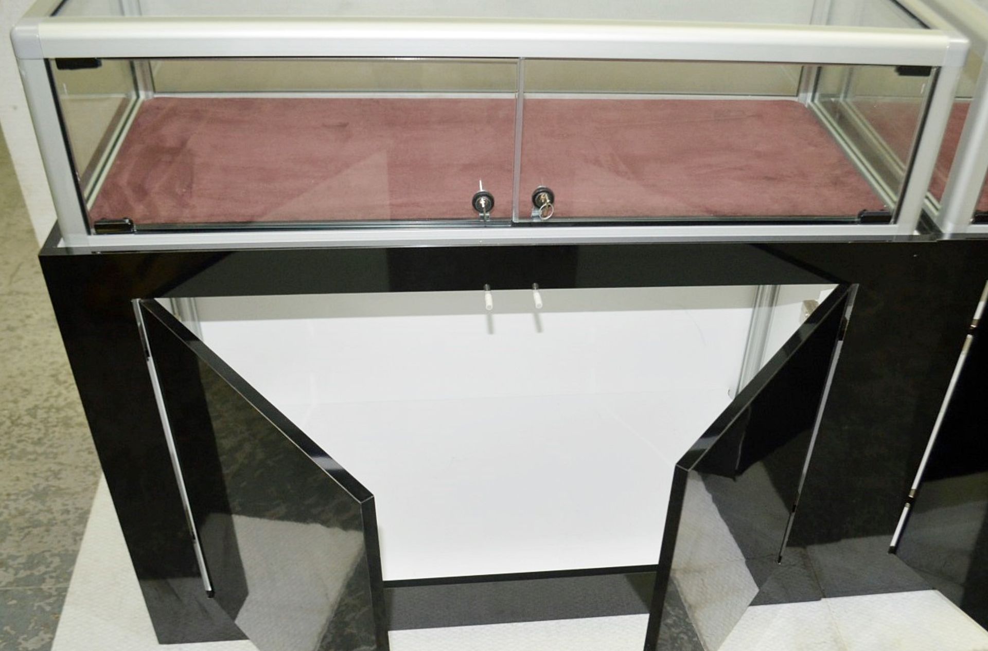 Pair Of Retail Counters With Lockable Display Cabinets And Undercounter Storage - Image 7 of 9