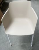 1 x Lullaby Ooland Light Brown Chair With Chrome Base - Dimensions: 57(h) x 52(w) x 52(d) cm - Brand