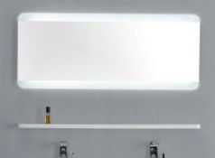 1 x Austin Bathrooms EDGE Backlit 1200mm Illuminated Wall Mirror With No Touch Sensors, Rounds Edges