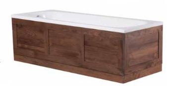 1 x Stonearth 1700mm Bath Panel & End Set - American Solid Walnut - Unused Stock Original RRP £1,152