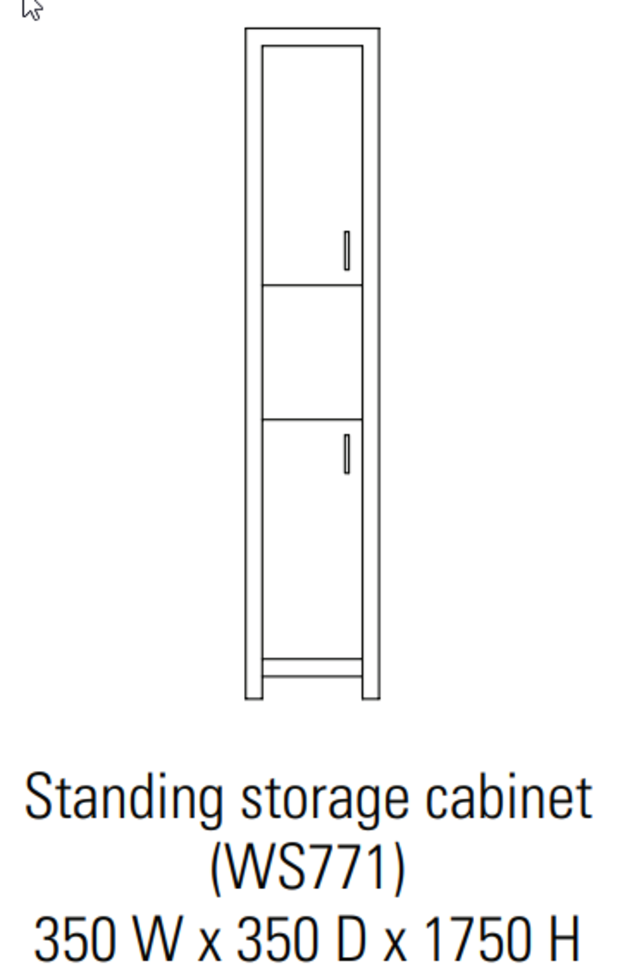 1 x Stonearth Freestanding Tallboy Bathroom Storage Cabinet - American Solid Walnut - RRP £996! - Image 4 of 14