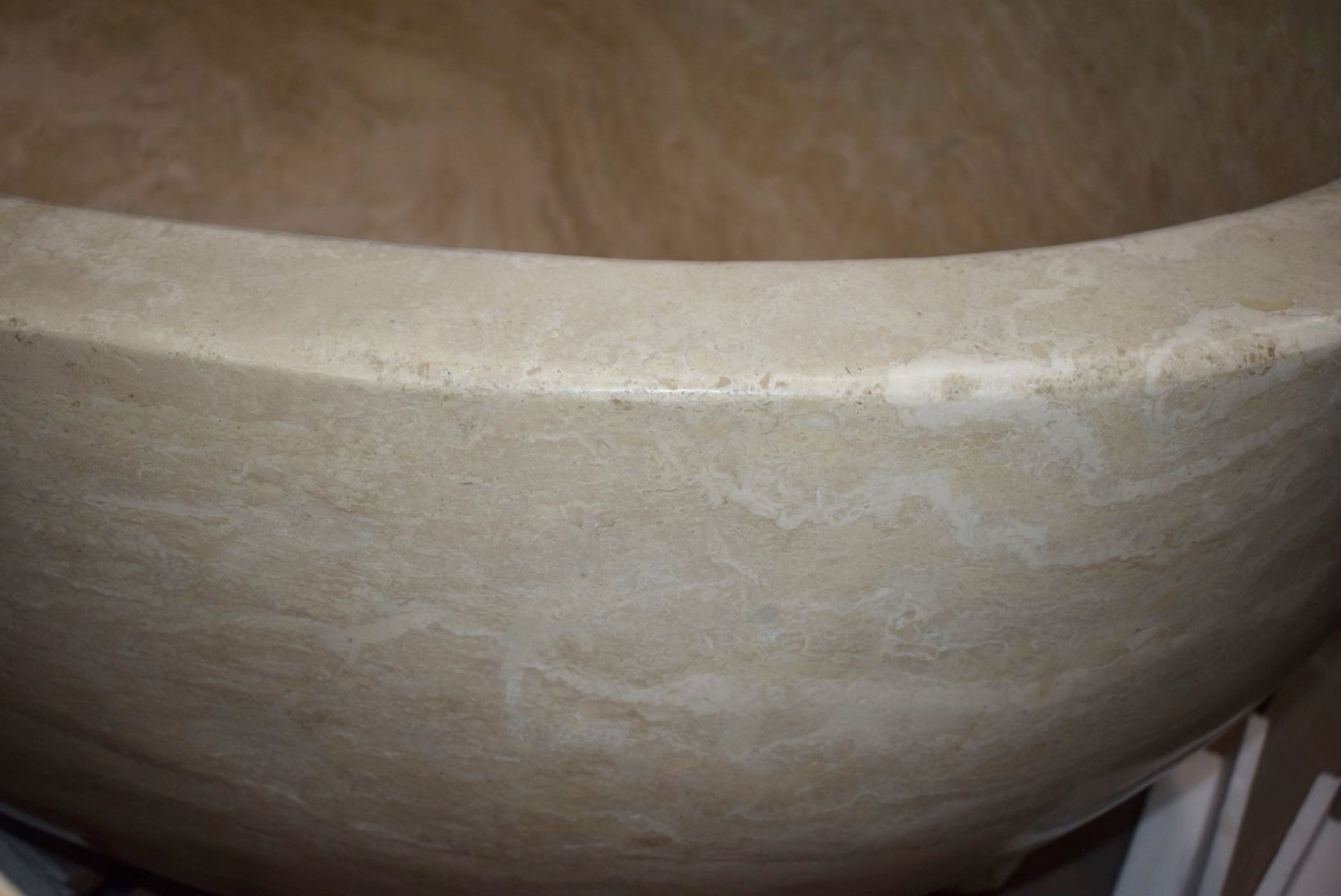 1 x Stonearth Luxury Grand Travertine Bath - Made From a Solid Piece of Stone - RRP £19,000 - New! - Image 23 of 25