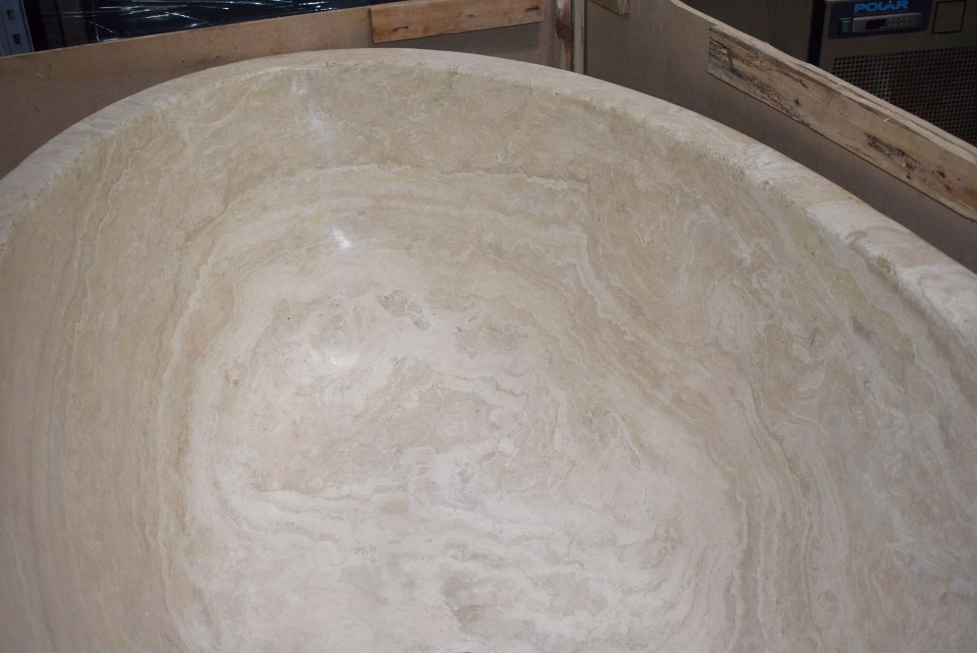 1 x Stonearth Luxury Grand Travertine Bath - Made From a Solid Piece of Stone - RRP £19,000 - New! - Image 18 of 25