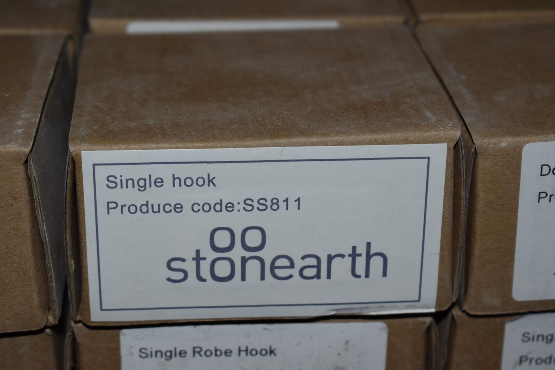 1 x Stonearth Single Robe Hook - Solid Stainless Steel Bathroom Accessory - Brand New & Boxed - Image 3 of 3
