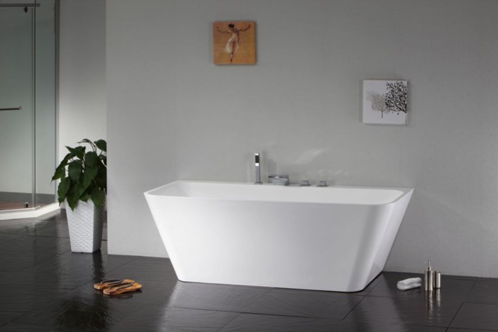 1 x MarbleTech Luxury Harmony Bath - Size: 1700 x 750 x 580 (mm) - Original RRP £2,100 - New and - Image 12 of 13