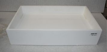 1 x Countertop Rectangular Wash Basin With Concealed Plug Hole - New and Unused - H11 x W50 x D30