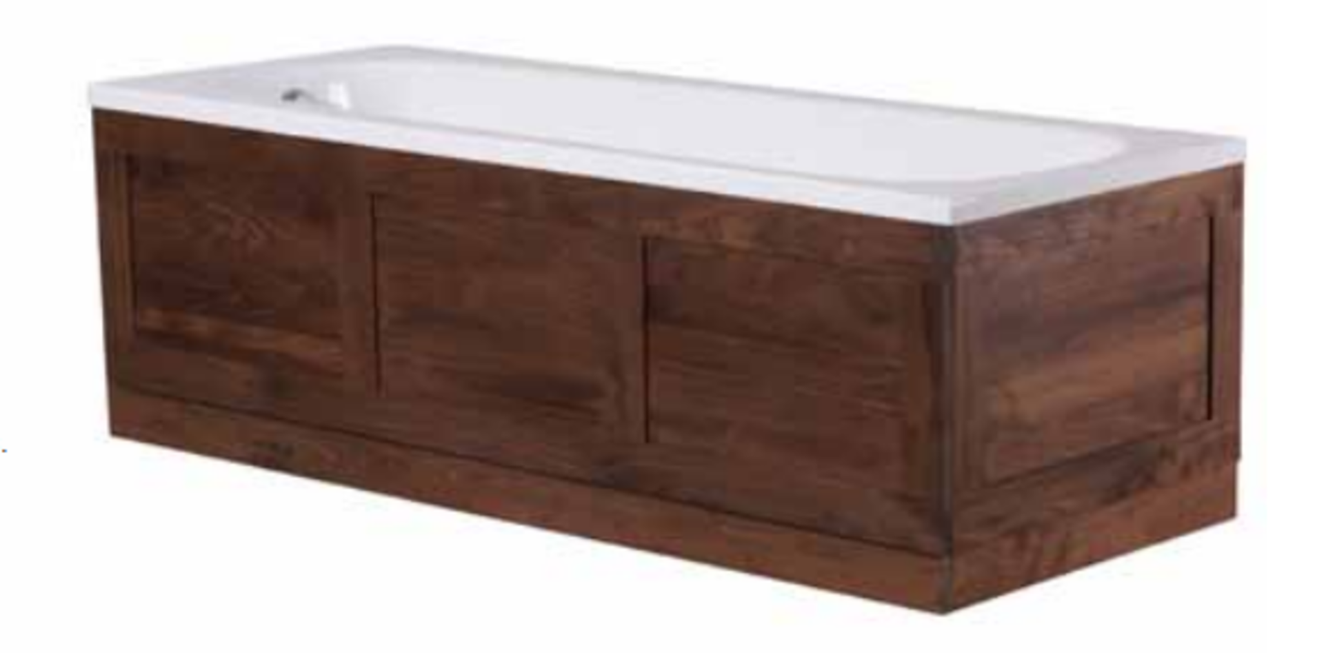 1 x Stonearth 1700mm Bath Front Panel Set - American Solid Walnut - Unused Stock - Original RRP £798 - Image 8 of 11