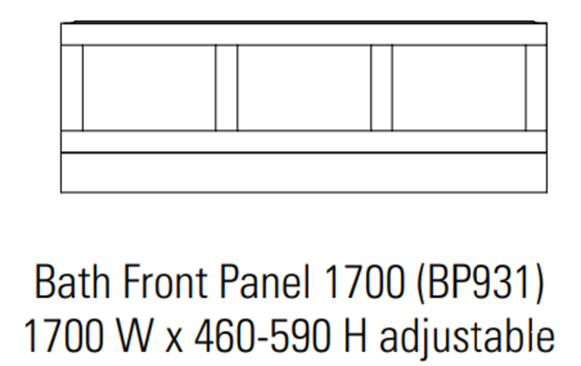 1 x Stonearth 1700mm Bath Front Panel Set - American Solid Walnut - Unused Stock - Original RRP £798 - Image 3 of 11