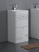 1 x Austin Bathrooms MINI STACKER Bathroom Vanity Unit With MarbleTECH Sink Basin - RRP £650 -
