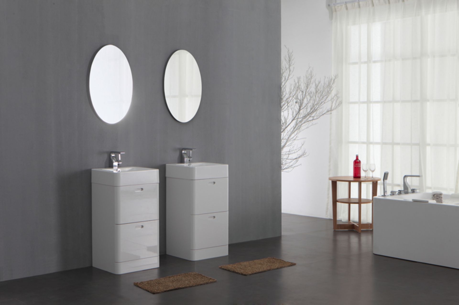 1 x Austin Bathrooms MINI STACKER Bathroom Vanity Unit With MarbleTECH Sink Basin - RRP £650 - - Image 4 of 5