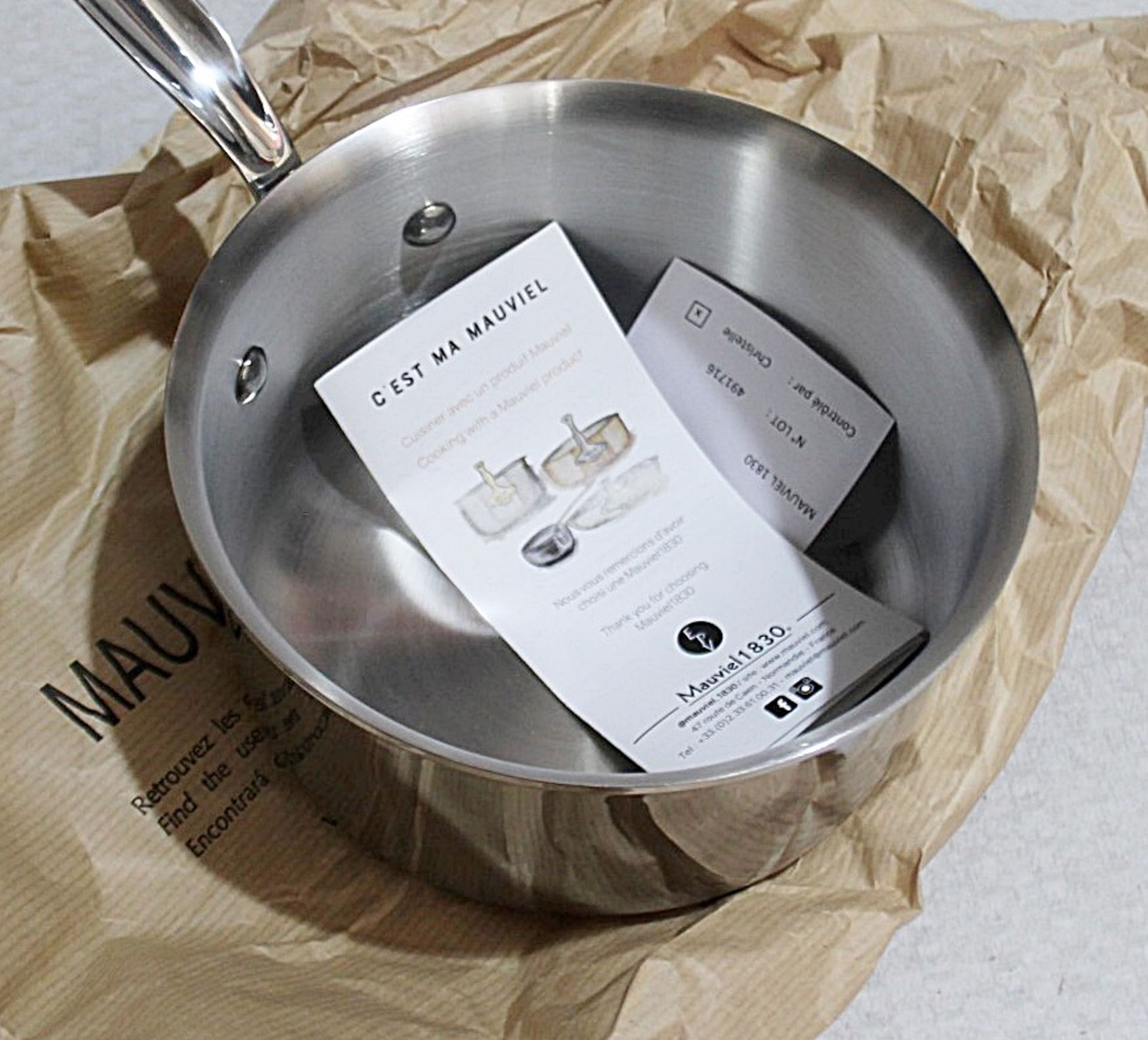 1 x MAUVIEL 'M'Cook' 6-Piece Luxury Stainless Steel Cookware Set With Crate - Original Price £1,239 - Image 15 of 17