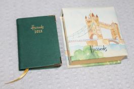 1 x Harrods Diary And Memo Block - New / Unused Stock - Ref: HAR289/FEB22/WH2/PAL4 - CL987 -