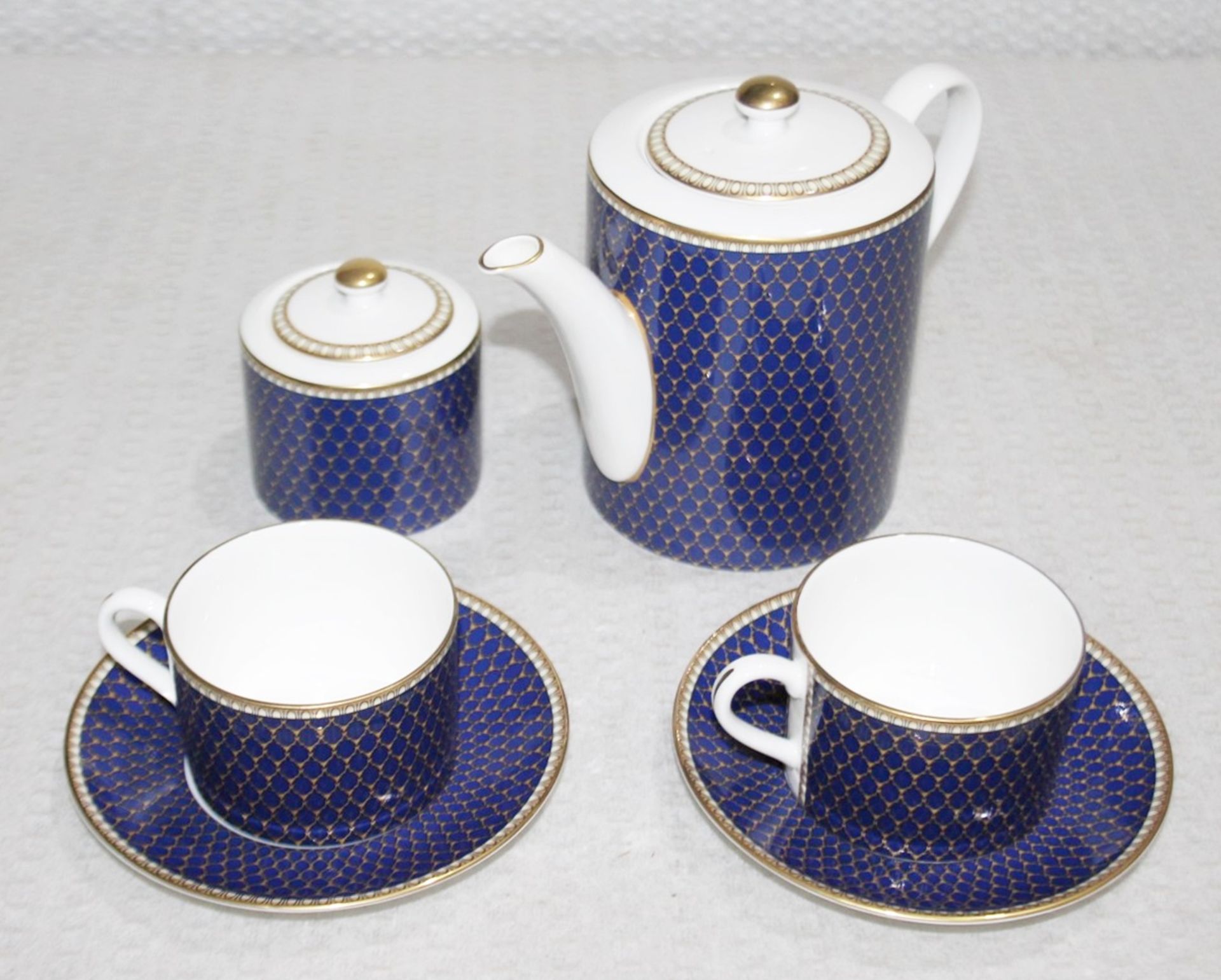 1 x HALCYON DAYS 'Antler Trellis Tea For Two' Fine Bone China Tea Set - Original Price £415.00