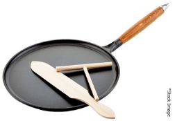 1 x STAUB Pancake Pan (28cm) - Made in France - Original Price £89.95 - Unused Boxed Stock