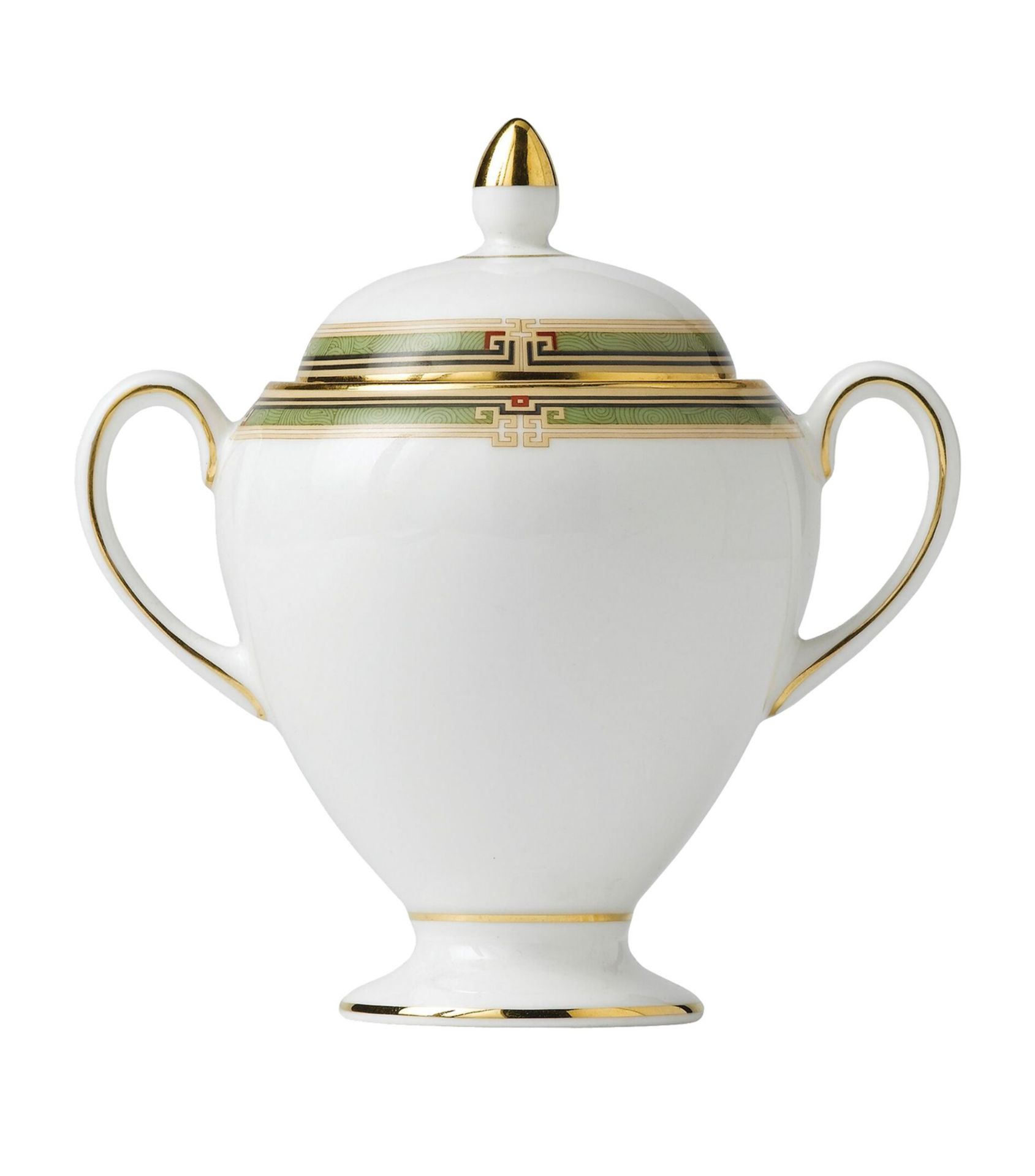 1 x WEDGWOOD 'Oberon' 22-karat Gold Trimmed Bone China Sugar Globe - Original Price £92.00