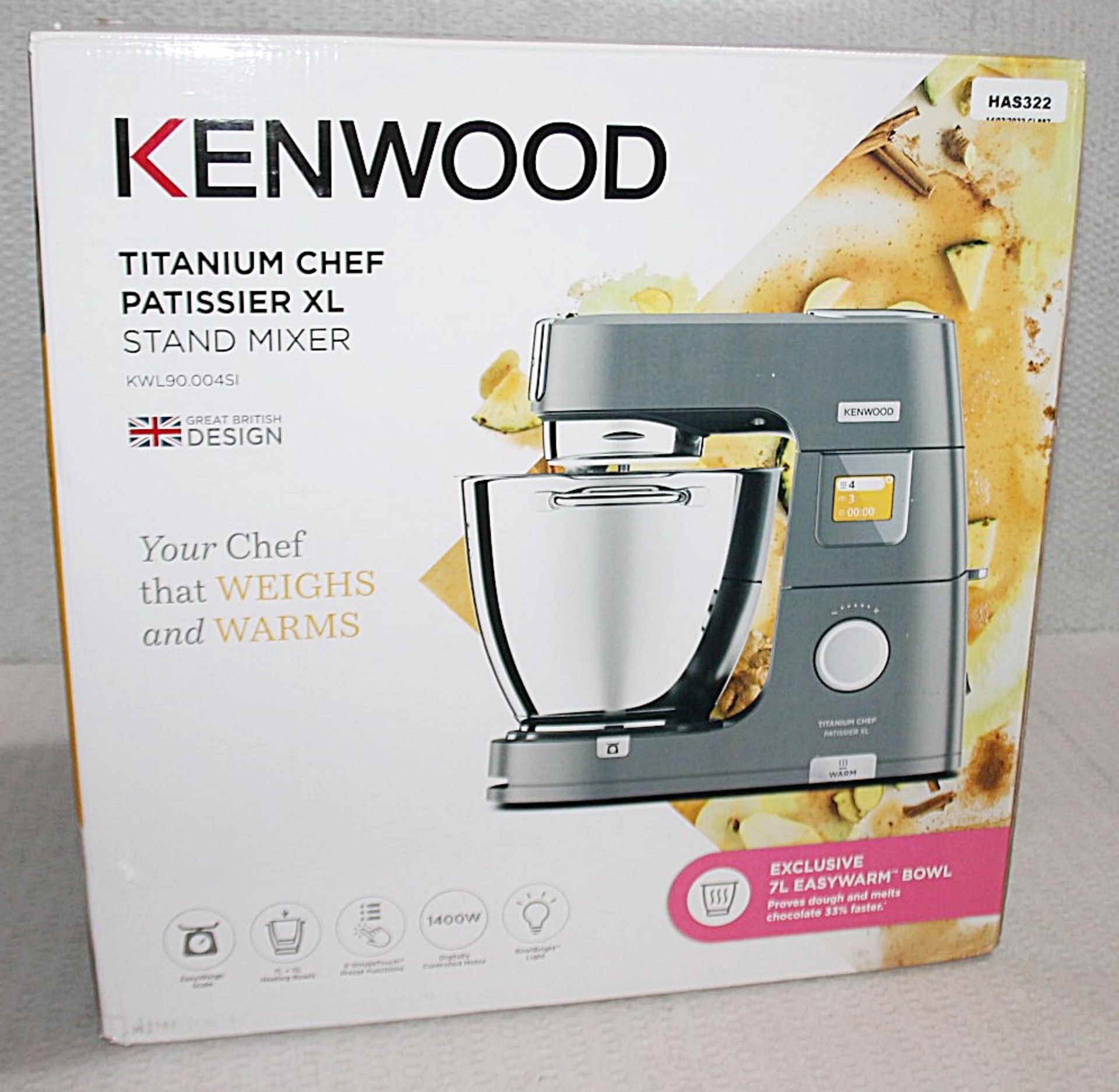 1 x KENWOOD Titanium Chef Patissier XL - Original Price £749.00 - Boxed Stock - Ref: HAS322/FEB22/ - Image 4 of 25