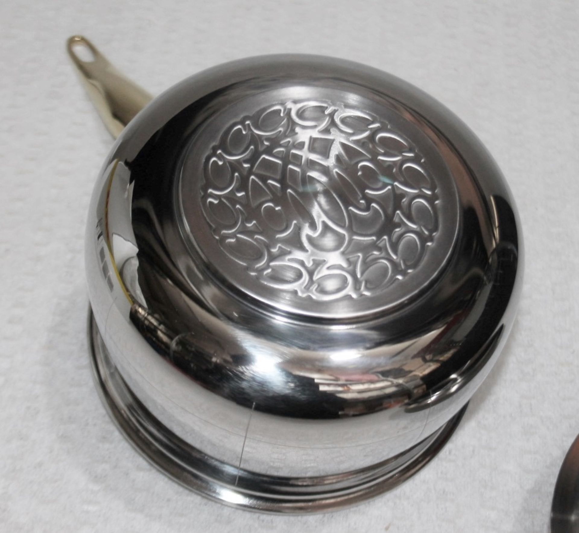 1 x ONDINE Luxury Italian Small Platine Saucepan with Lid (14cm) - Original Price £285.00 - Boxed - Image 5 of 9