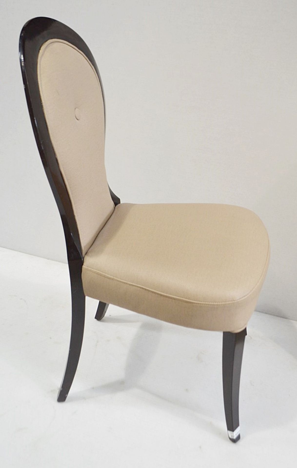 1 x Cushion Backed Chair With Curved Legs - Dimensions: H100 x W49 x D50cm / Seat 48cm - Ref: HMS127 - Image 2 of 4