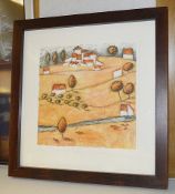 1 x Framed Limited Edition Art Print 'Tuscan Song II' By RICHARD PARGETER - Signed And Mounted -