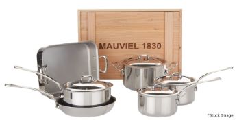 1 x MAUVIEL 'M'Cook' 6-Piece Luxury Stainless Steel Cookware Set With Crate - Original Price £1,239