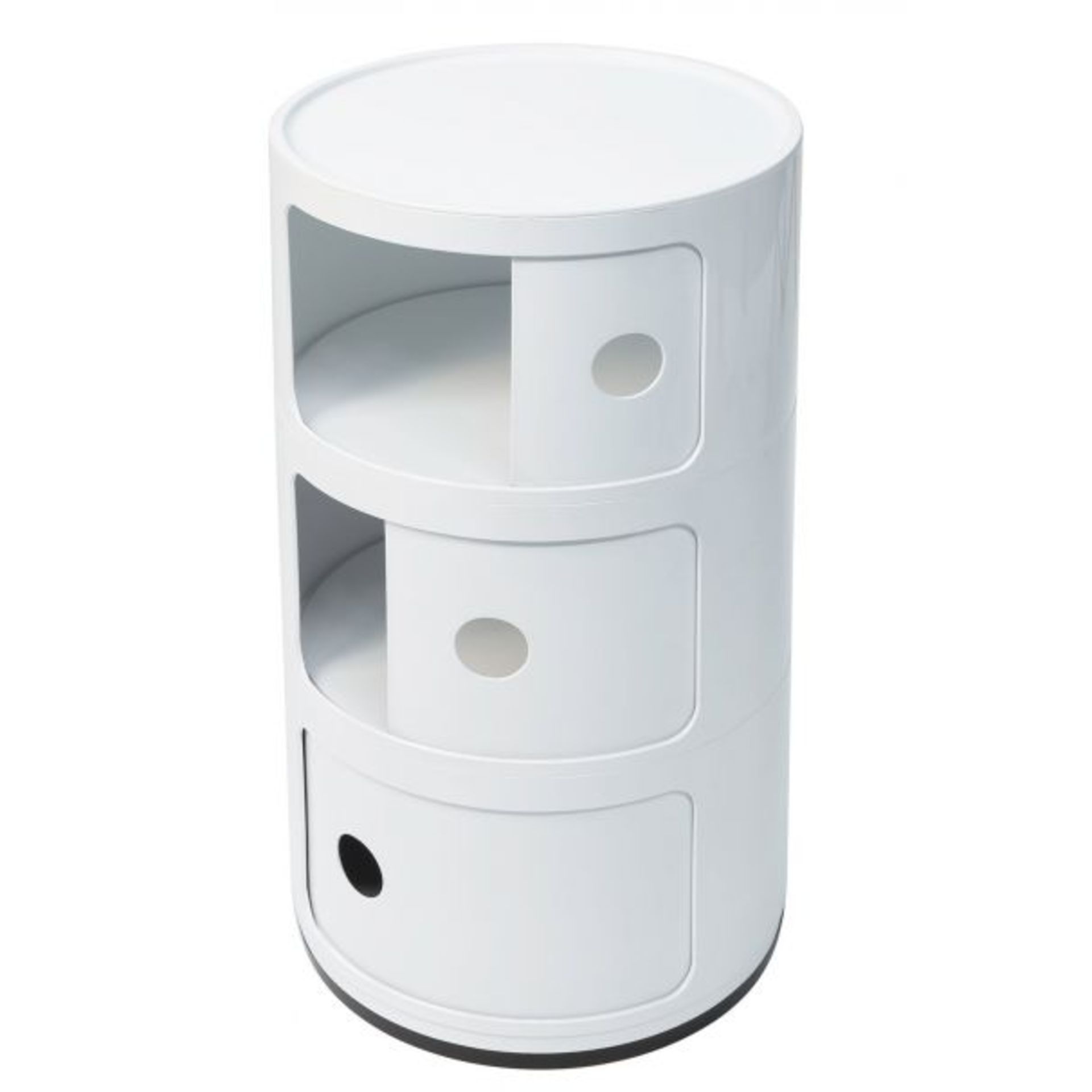 1 x 3 Tier Componibili Storage Unit White - Dimensions: 32(w) x 32(d) x 60(h) cm - Brand New Boxed S - Image 4 of 6