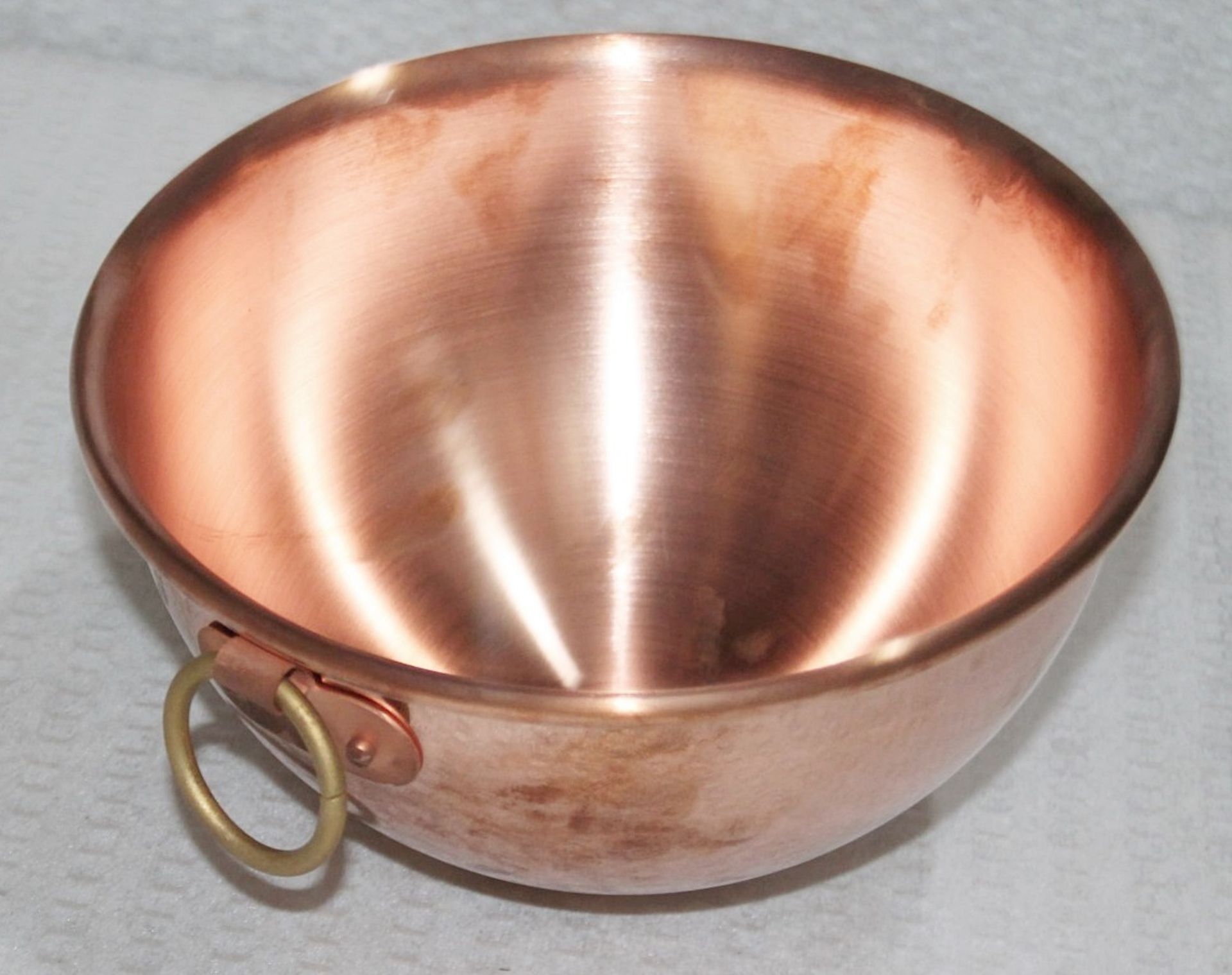 1 x MAUVIEL Copper Mixing Bowl (20cm) - Unused Wrapped Stock - Ref: HAR262/FEB22/WH2/PAL9 - - Image 2 of 5