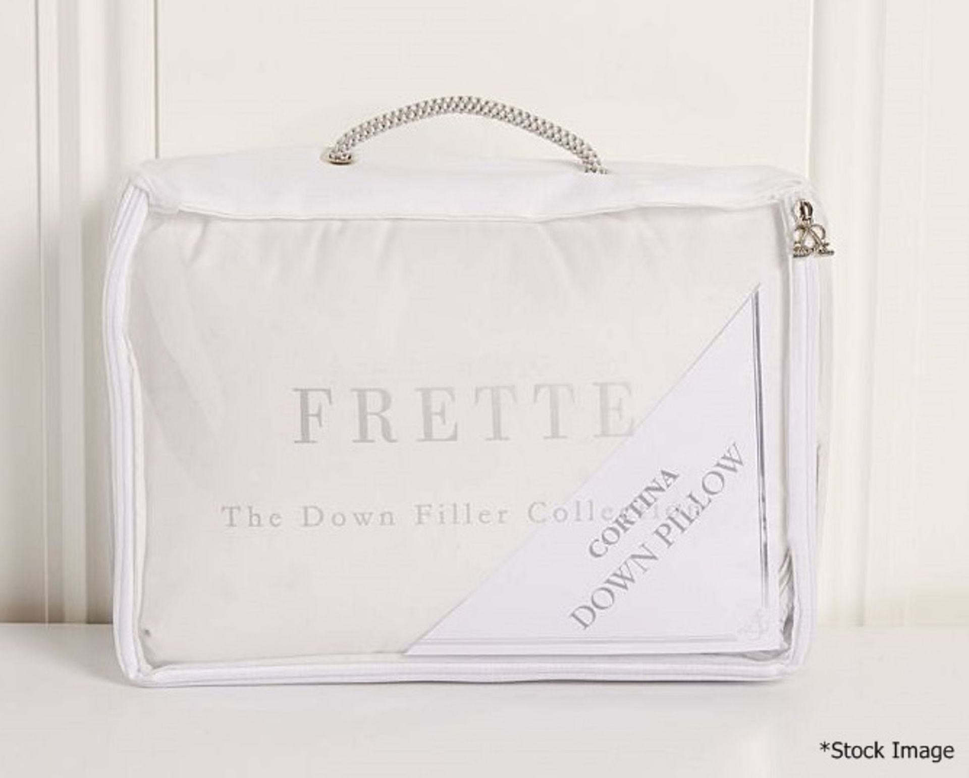 1 x FRETTE 'Cortina' Medium Down Boudoir Pillow (30cm x 40cm) - Original Price £170.00