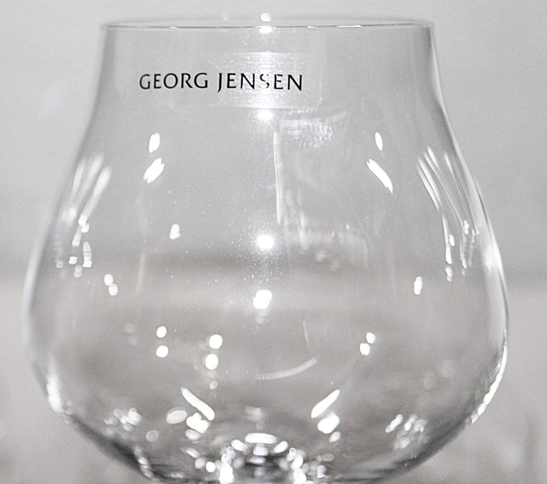 Set of 5 x GEORG JENSEN 'Sky' Crystal Red Wine Glasses (500ml) - Unused Boxed Stock - Ref: HAR276/ - Image 3 of 6