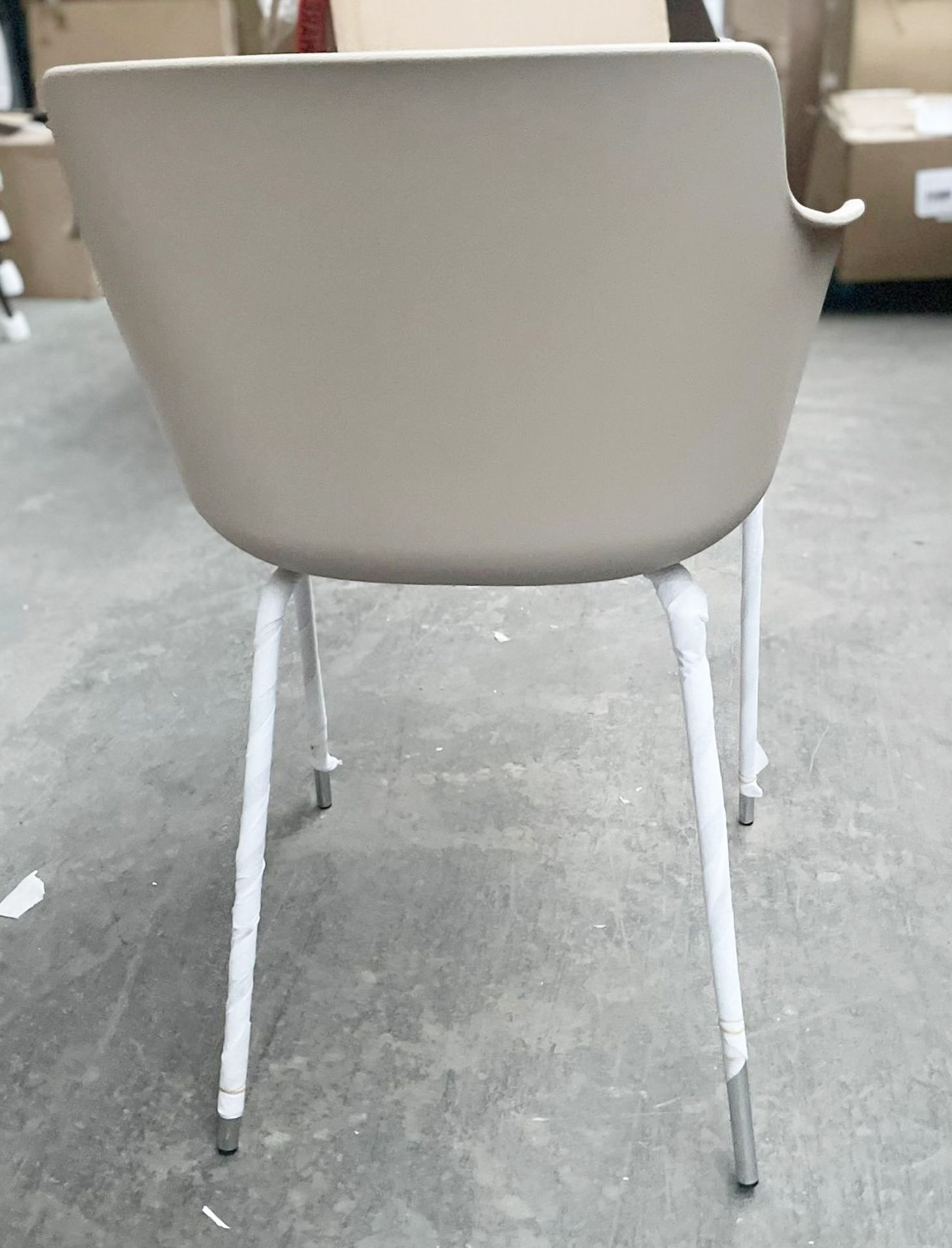 1 x Lullaby Ooland Light Brown Chair With Chrome Base - Dimensions: 57(h) x 52(w) x 52(d) cm - Brand - Image 2 of 5