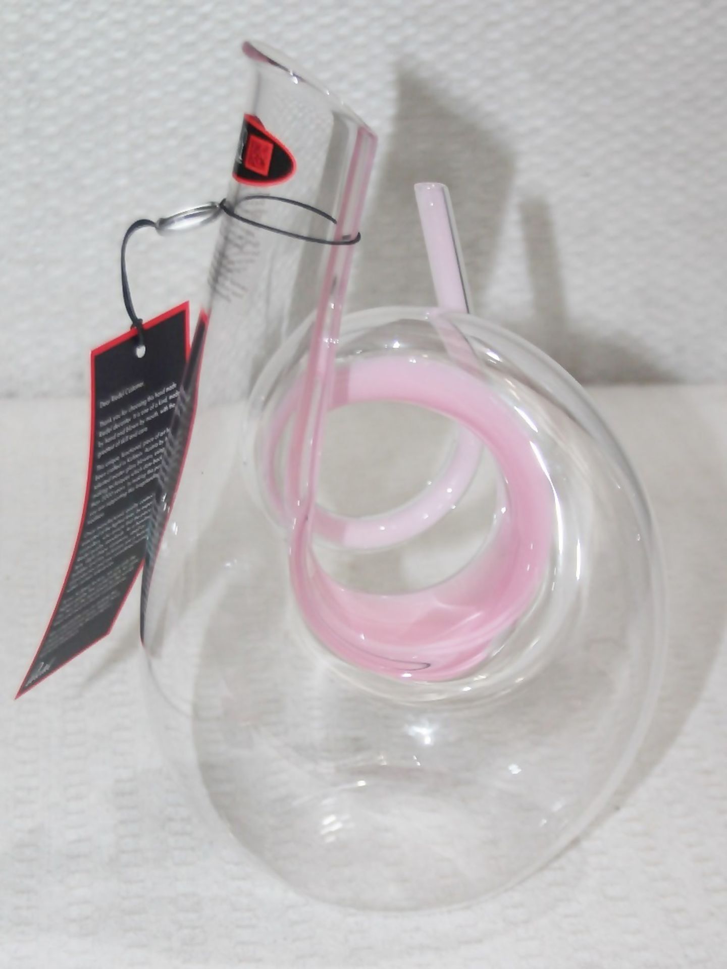 1 x RIEDEL 'Pink Curly' Fine Crystal Artisan Decanter - Dimensions: H26.5cm - Original Price £325.00 - Image 2 of 7
