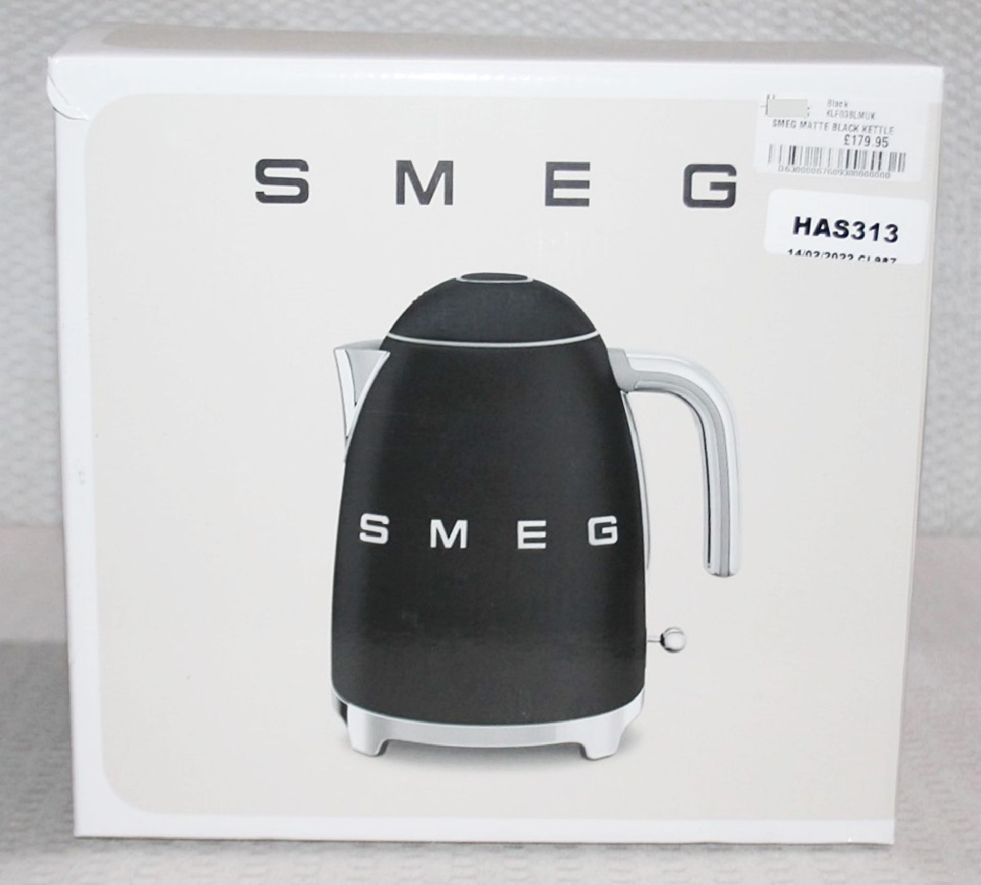 1 x SMEG 'Retro' Kettle In Matte Black & Chrome - Original RRP £179.00 - Boxed Stock - Image 7 of 13