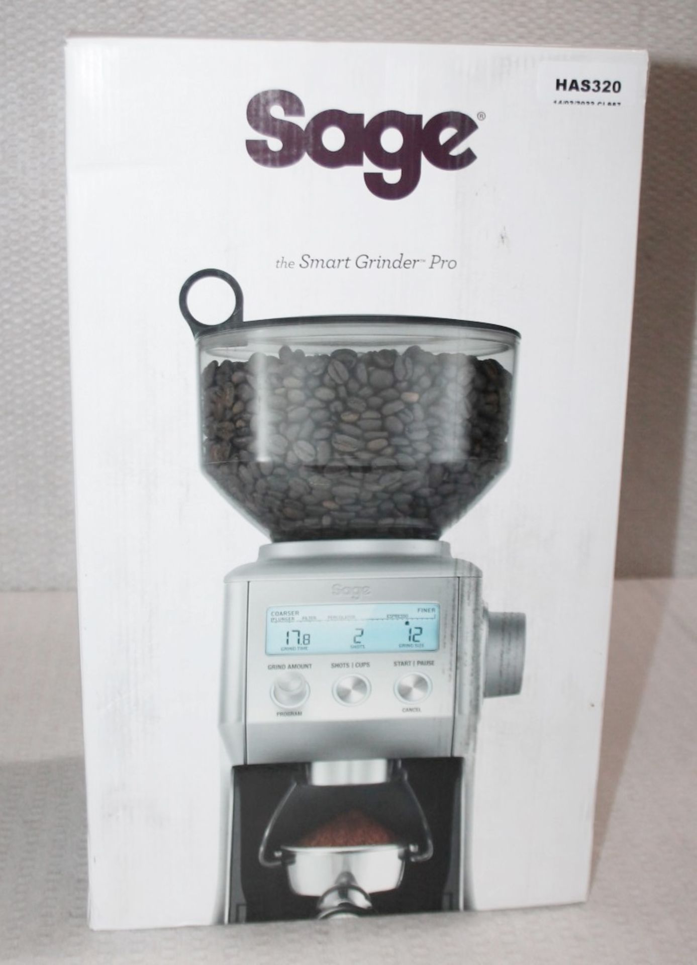 1 x SAGE 'Smart' Professional-Grade Coffee Grinder - Original Price £209.95 - Boxed Stock - Image 3 of 19
