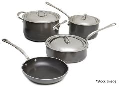 1 x MAUVIEL 'M'Stone' 4-Piece Luxury Cookware Set With Crate - Original Price £599.00 - Unused Boxed