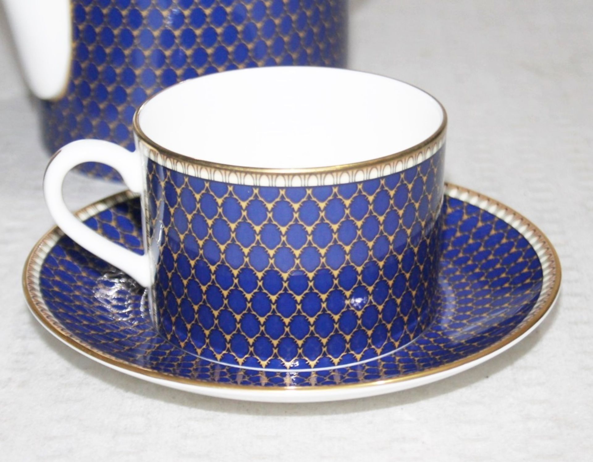 1 x HALCYON DAYS 'Antler Trellis Tea For Two' Fine Bone China Tea Set - Original Price £415.00 - Image 5 of 11