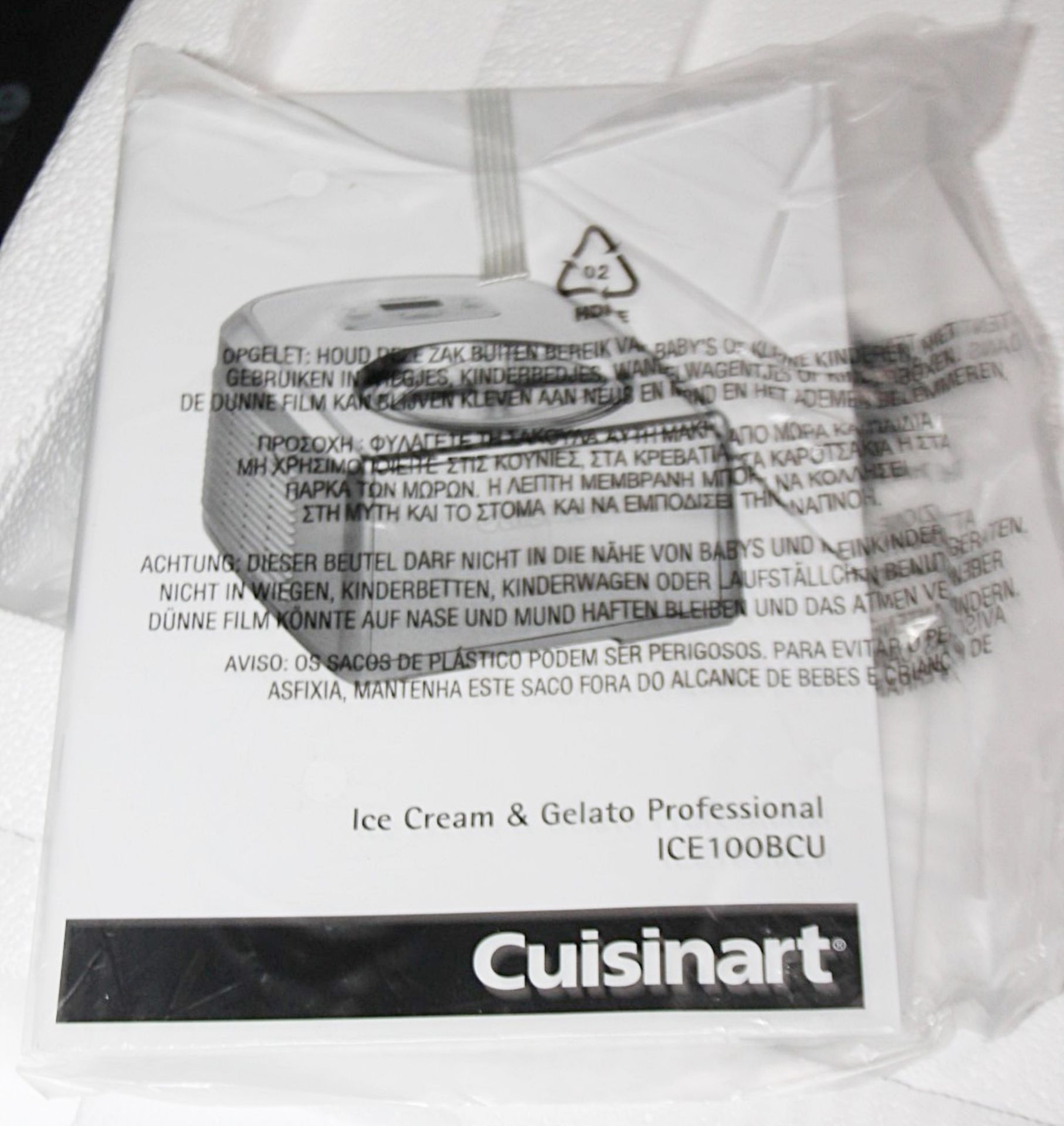 1 x CUISINART Professional Gelato / Ice Cream Maker - Original Price £249.00 - Boxed Stock - Image 13 of 13