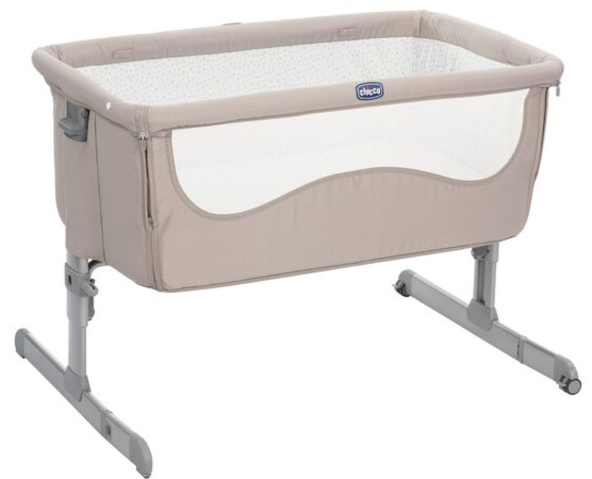 1 x Chicco Next2me Chick to Chick Bedside Baby Crib - Brand New Sealed Stock - Includes Mattress -