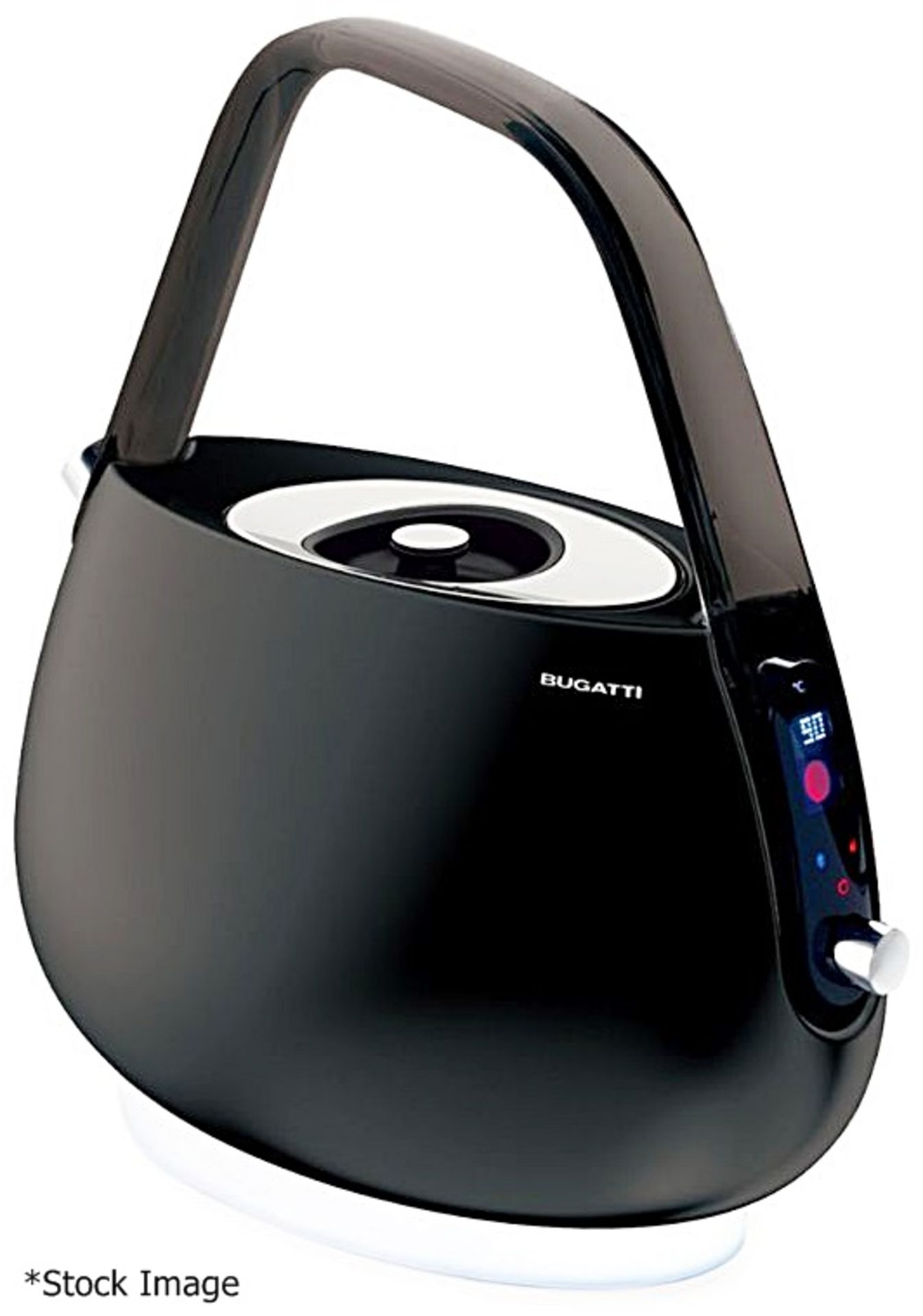 1 x BUGATTI Designer 'Jackie' Electric Kettle In Black - Original Price £279.00 - Boxed Stock - Image 2 of 15