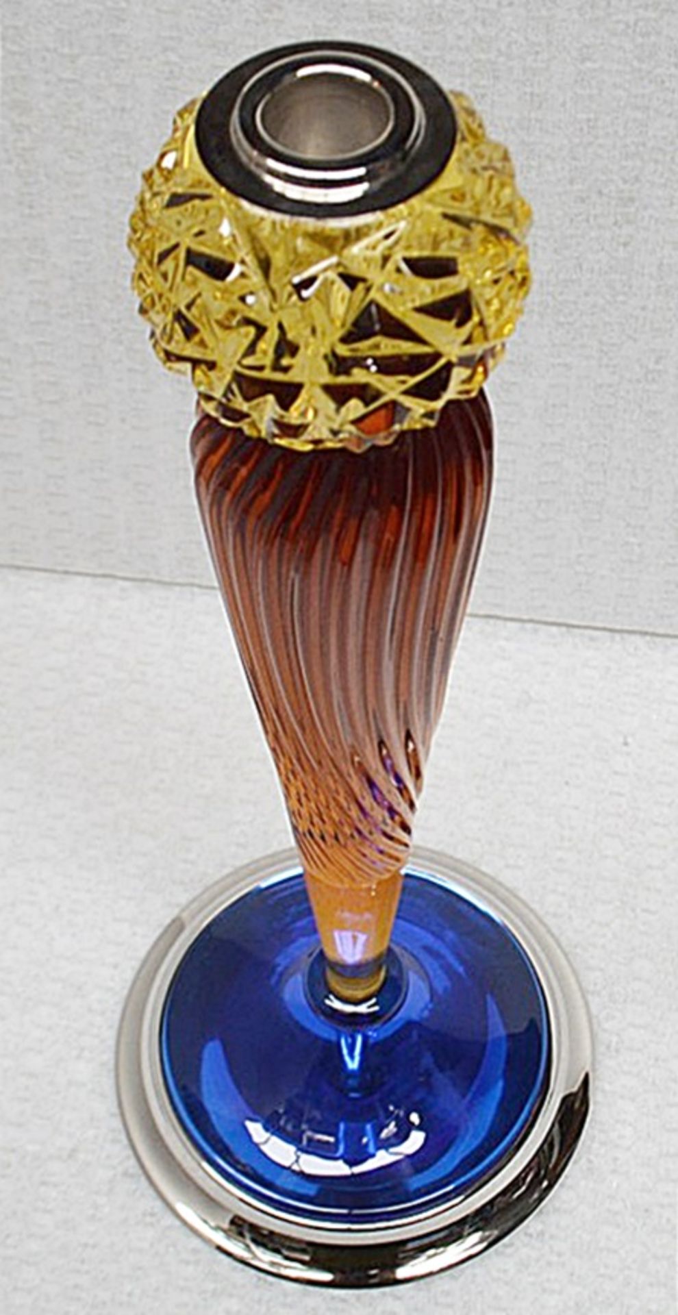 1 x BALDI 'Home Jewels' Italian Hand-crafted Artisan 'Sphere' Candle Stick *Original RRP £2.665.00* - Image 3 of 3