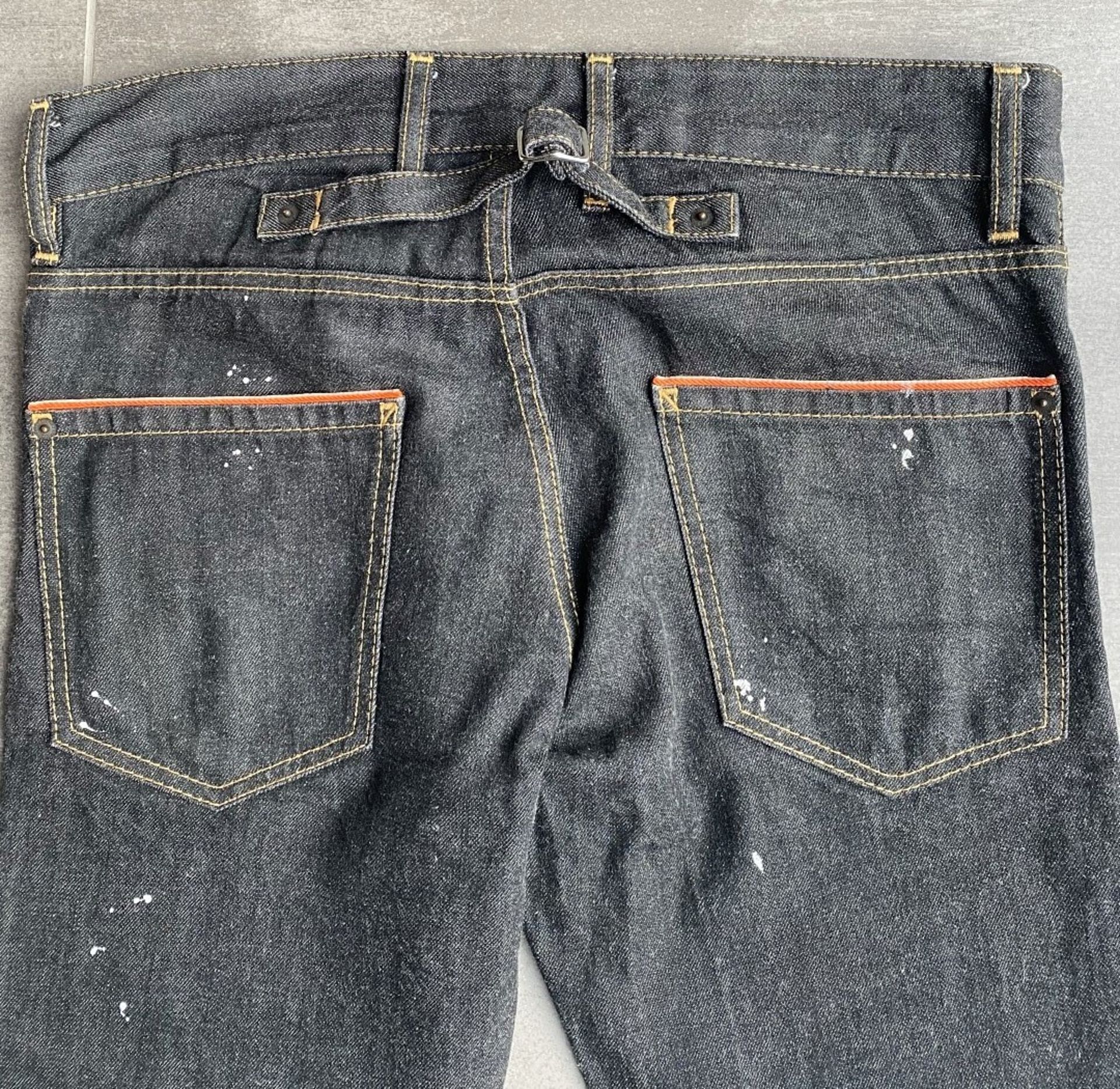 1 x Pair Of Men's Genuine Dsquared2 Distressed-style Designer Jeans In Black - Size: UK 30 - Image 3 of 7