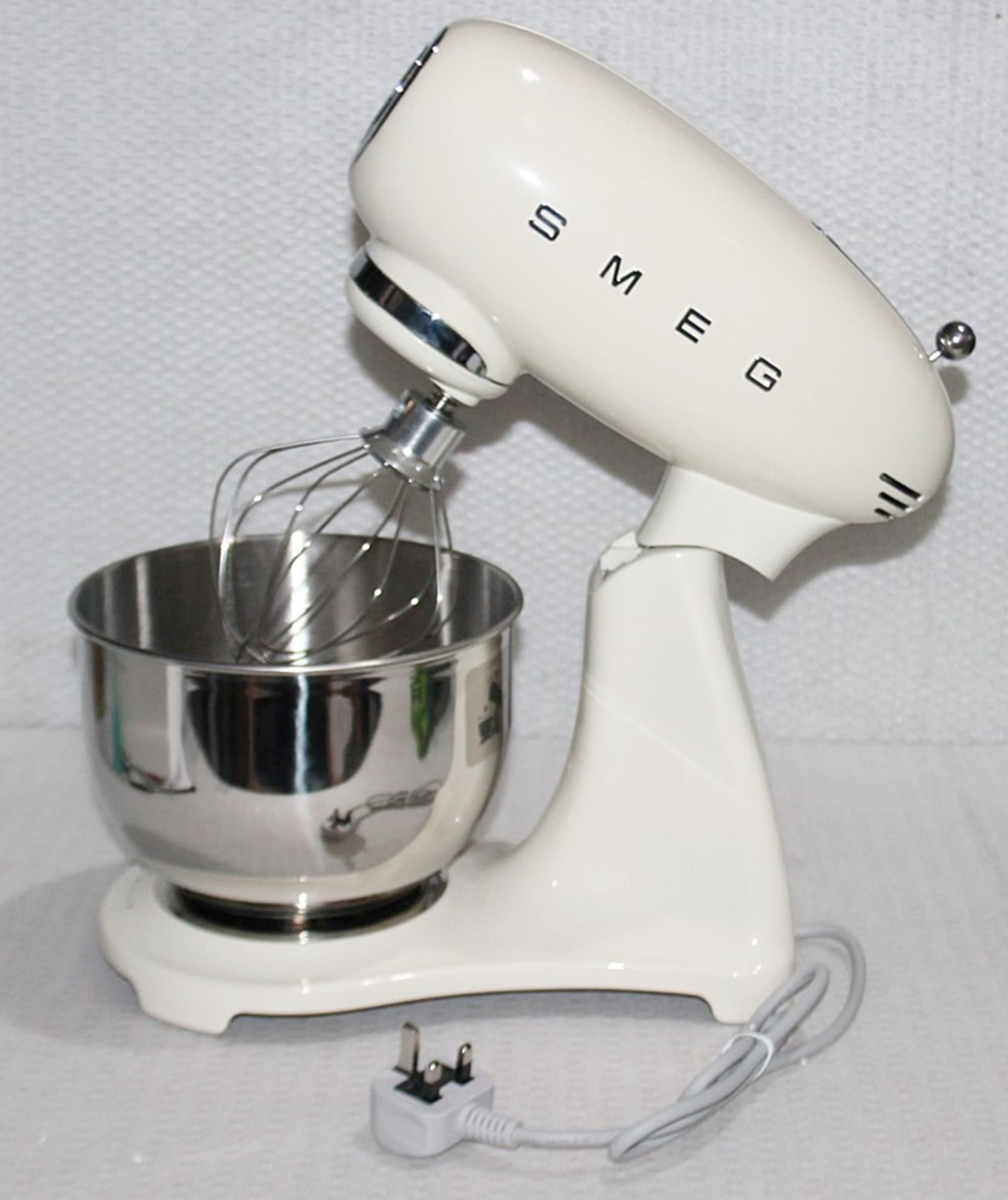 1 x SMEG Retro-style Stand Mixer (4.8L) In Cream - Original Price £499.00 - Unused Boxed Stock - Image 2 of 9