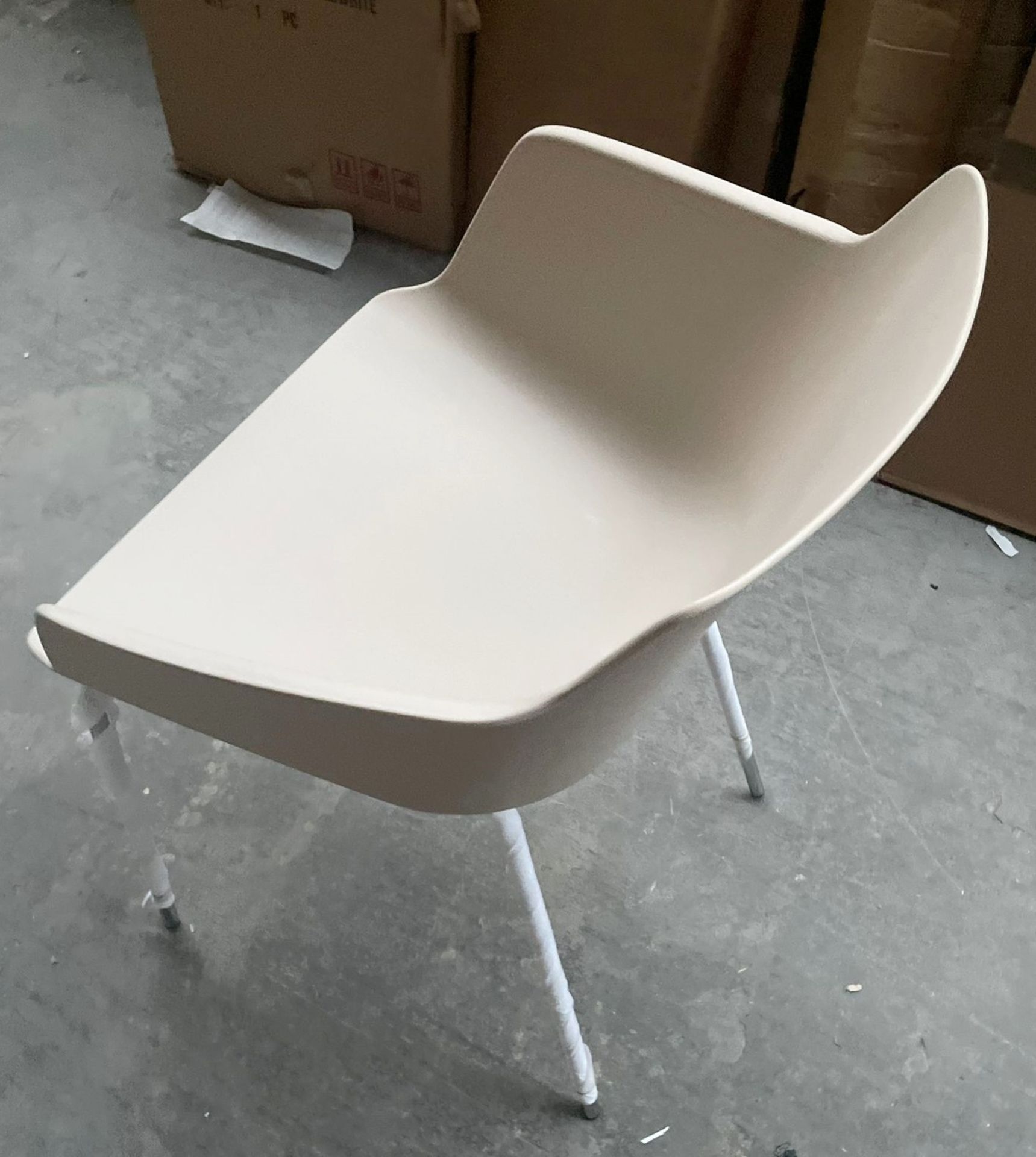 1 x Lullaby Ooland Light Brown Chair With Chrome Base - Dimensions: 57(h) x 52(w) x 52(d) cm - Brand - Image 5 of 5