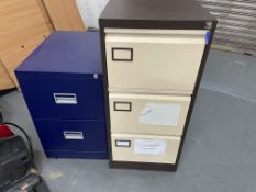 3 Drawer Filing Cabinet & 2 Drawer Filing Cabinet - CL505 - Location: Corby, Northamptonshire<br